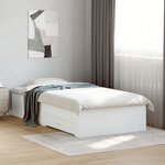 vidaXL Cadre de lit avec tiroirs sans matelas blanc 75x190 cm