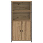 vidaXL Haut Armoire Chêne artisanal 62 x 36 x 121 5 cm