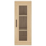 vidaXL Buffet haut Chêne sonoma 34 5x34x180 cm Bois d'ingénierie
