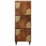 vidaXL Haut Armoire Marron 40 x 33 x 110 cm Bois de mangue massif