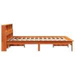 vidaXL Cadre de lit sans matelas cire marron 140x190cm bois pin massif