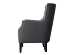 Fauteuil Scandinave Tissu "Duchesse" - 76 x 83 x 100 5 cm - Gris