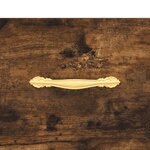 vidaXL Table de chevet chêne fumé 40x35x47 5 cm bois d’ingénierie