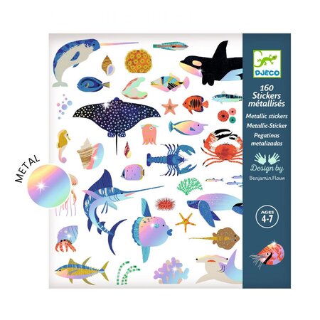Ocean pochette de 160 stickers a effets