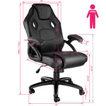 Tectake Chaise gamer MIKE - noir