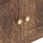 vidaXL Meuble TV 138x30x46 cm Bois massif de manguier