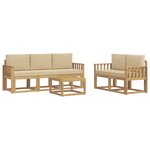 vidaXL Ensemble de canapés d'extérieur 6 Pièces