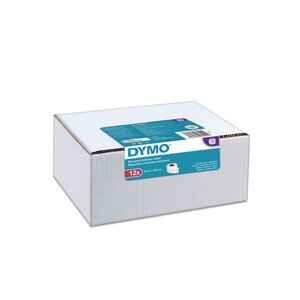 Étiquettes d'adresse standard s0722360 pour labelwriter 89 x 28 mm, noir sur fond blanc (paquet 12 rouleaux)