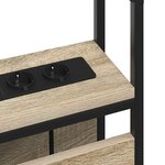 vidaXL Tête de lit de rangement Chêne sonoma 75 cm Bois d'ingénierie