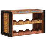 vidaXL Étagère à vin Marron 100 x 45 x 33 cm Bois récupéré massif