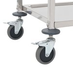 vidaXL Chariot de cuisine à 4 niveaux 107x55x125 cm Acier inoxydable
