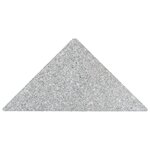 vidaXL Plaques de poids de parasol 4 Pièces Triangulaire Granit Gris 60kg