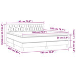 vidaXL Sommier à lattes de lit avec matelas Marron foncé 180x200 cm