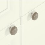 vidaXL Armoire plastique 79x43x125 cm design bois glace à la vanille