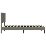 vidaXL Cadre de lit Gris clair 90 x 200 cm Tissu en velours côtelé