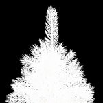 vidaXL Arbre de Noël artificiel pré-éclairé blanc 180 cm