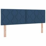 vidaXL Lit boxspring avec matelas avec matelas Bleu 140 x 200 cm tissu