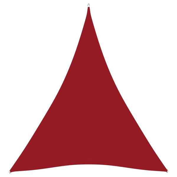vidaXL Voile de parasol Tissu Oxford triangulaire 4x5x5 m Rouge