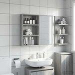 vidaXL Armoire murale de salle de bain Gris Sonoma 40 x 10 x 60 5 cm