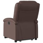vidaXL Fauteuil inclinable marron similicuir