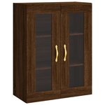 vidaXL Armoire murale chêne marron 69 5x34x90 cm