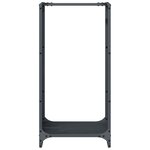 vidaXL Portant de bois chauffage anthracite 40x30x80 cm