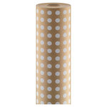 Papier cadeau kraft imprimé pois 70 cm x 100 m