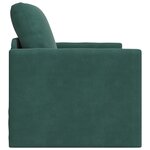 vidaXL Sofa-Lit 2-en-1 Vert Foncé 74x77x81 cm Velours