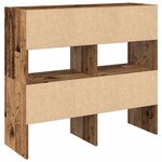 vidaXL Étagères à chaussures empilables 2 Pièces vieux bois 89 5x30x40 cm
