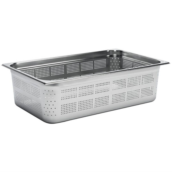 Bac gastro inox perforé gn 1/1 - 150 mm - gastro m -  - inox20 2530 x325x150mm