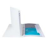 Classeur Polypro souple 4 anneaux 15 mm dos 20 mm A4 BLANC EXACOMPTA