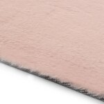 vidaXL Tapis 160x230 cm Fausse fourrure de lapin Vieux rose