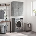 vidaXL Armoire murale gris béton 69 5x34x90 cm bois d'ingénierie