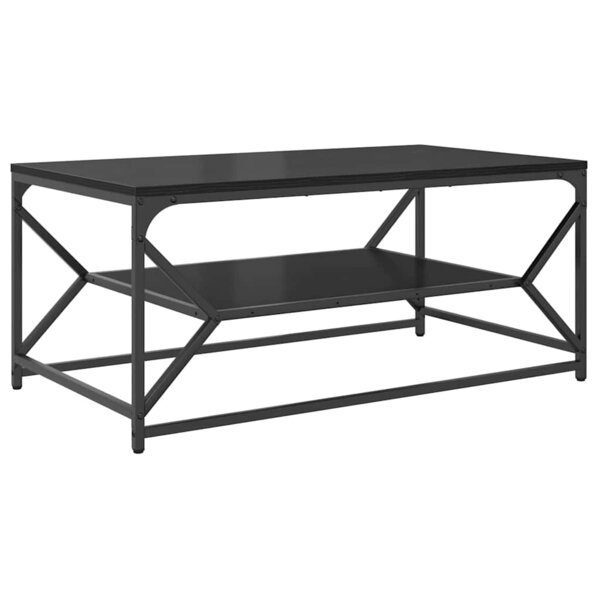 vidaXL Table basse Chêne noir 90 x 50 x 40 cm