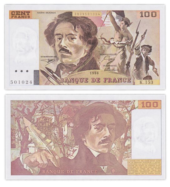 Billet de Collection 100 francs 1990 France - Delacroix - Neuf - P154e (K.153)