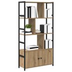 vidaXL Étagère Chêne artisanal 80 x 30 x 155 5 cm Bois d'ingénierie