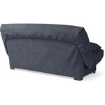Banquette clic clac 3 places - Matelas 17 cm - Tissu gris anthracite - 199 x 96 x 103 cm - CHLoe