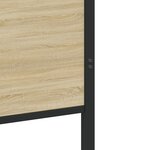 vidaXL Cadre de lit en métal sans matelas chêne sonoma 80x200 cm