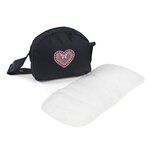 Bayer Chic 2000 853-26 - Sac à langer pour poussettes de poupées  Mélange anthracite - bleu foncé - rose