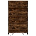 vidaXL Bibliothèque chêne fumé 80x31x137 5 cm bois d'ingénierie