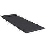 vidaXL Coussin de chaise longue noir 180x60x3 cm tissu oxford