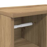 vidaXL Meuble de salle de bain avec porte-rouleau chêne artisanal