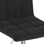 vidaXL Chaises pivotantes à manger lot de 2 noir velours