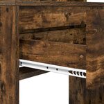 vidaXL Tables de maquillage pour chambre Chêne fumé 80 x 39 6 x 135 cm