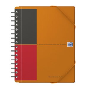 MEETINGBOOK A5+ 90g lignée 6mm couverture polypro OXFORD