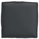 vidaXL Coussin 2 pc Tissu Oxford Noir 40 x 40 x 8 cm