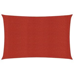 vidaXL Voile d'ombrage 160 g/m² Rouge 3 5x4 5 m PEHD