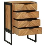 vidaXL Highboard 50x35x75 cm en bois massif d'acacia