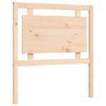 vidaXL Cadre de lit avec tête de lit petit simple bois massif