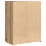 vidaXL Meuble de Bureau - Chêne Artisan - 60 x 32 x 77 5 cm - Bois d'ingénierie